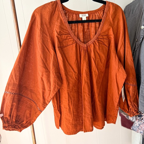 a.n.a Tops - NWT Burnt Orange Blouse